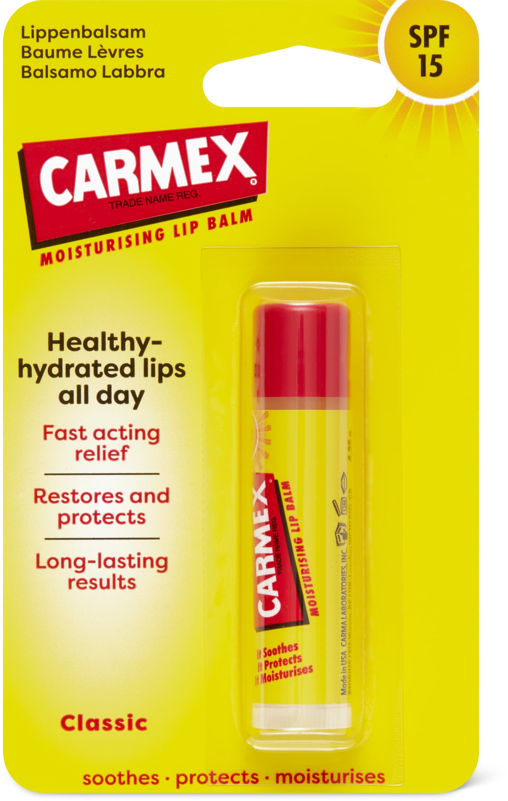 Lippenbalsam Stick Classic Linderung für trockene und spröde Lippen
